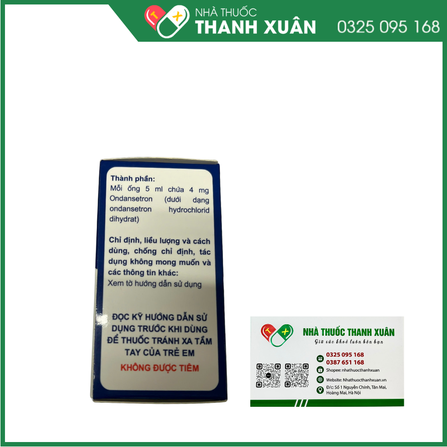 Dung dịch Nausazy 4mg điều trị buồn nôn và nôn